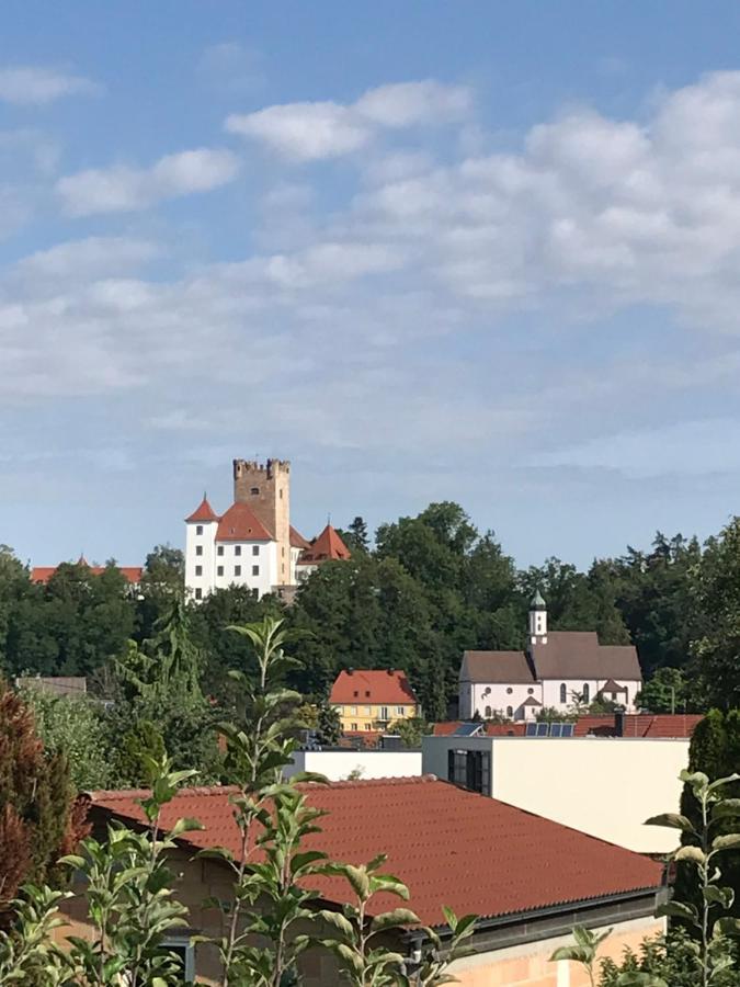 House With Castle View & Art Apartment Gunzburg Bagian luar foto